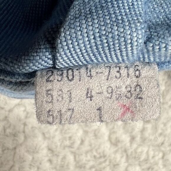 Vintage 70s Levi’s Orange Tab Chambray Wide Leg Pants Women’s 31x27 Boho Indie - Picture 8 of 14